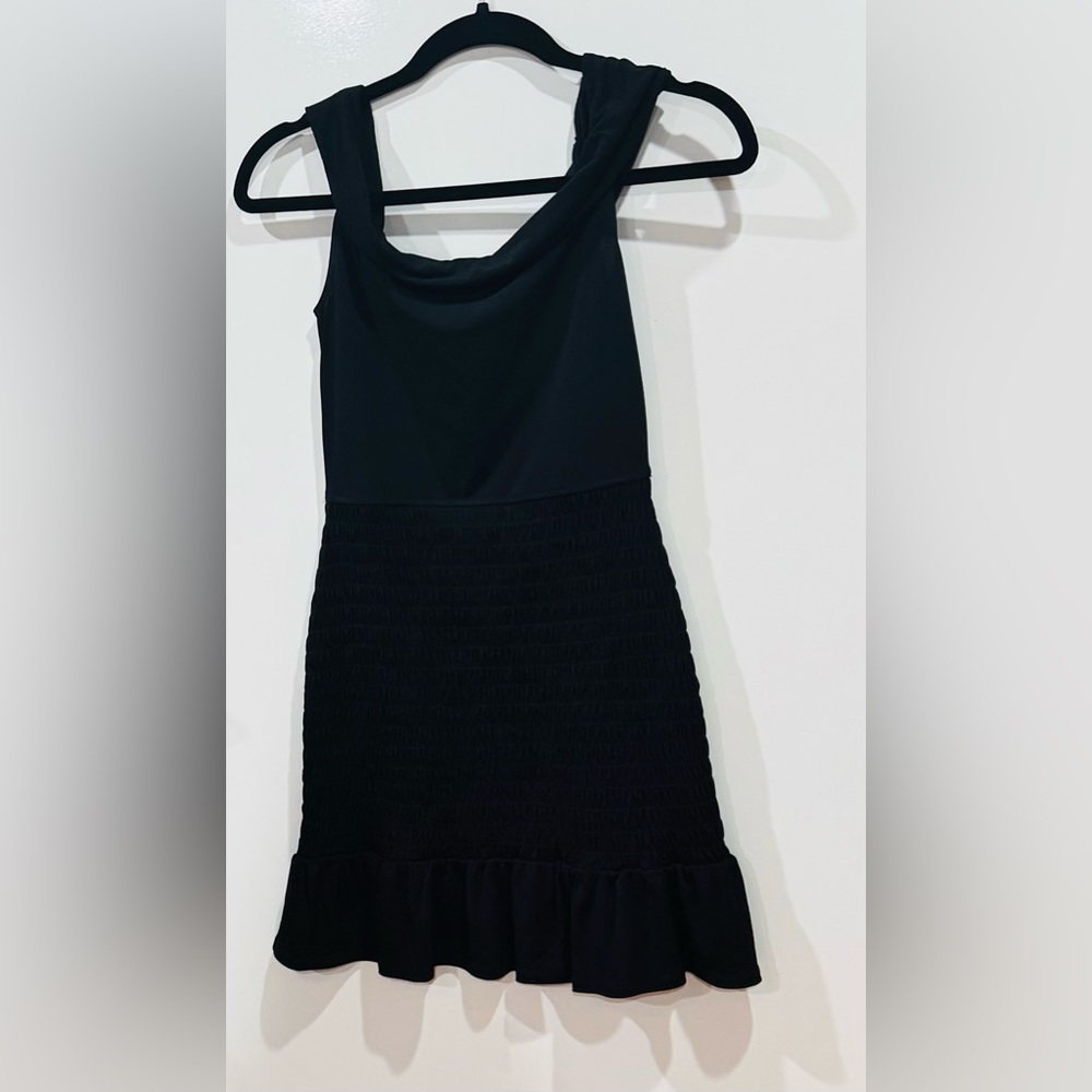 New - Never worn removed tags BCBGeneration Black Cowl Neck Sheath Mini Dress